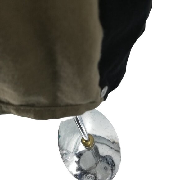 Neon Buddha Color Block Long Sleeve Tunic Shirt Size M Stretch T Shirt Black - Picture 5 of 14